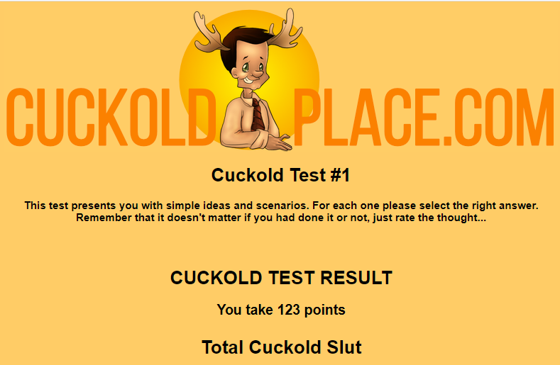 Test the cuckold Are you