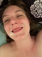 janice takes facials with a smile:)