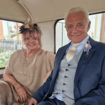 JOHN AND BEV JUST MARRIED