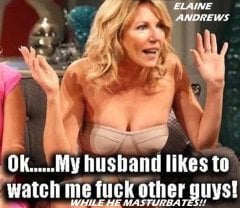 Webslut Mature blonde wife and mom Elaine Andrews interview caption admitting she's a hotwife.jpg